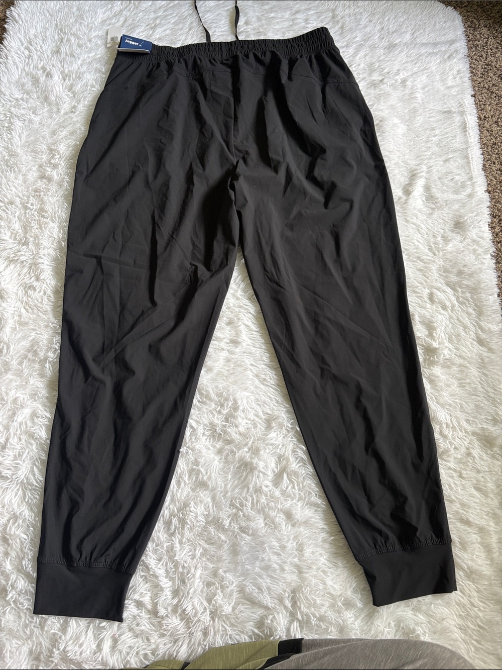 NWT Old Navy Black High-Rise Jogger Pants Go-Dry Size L - Picture 15 of 16